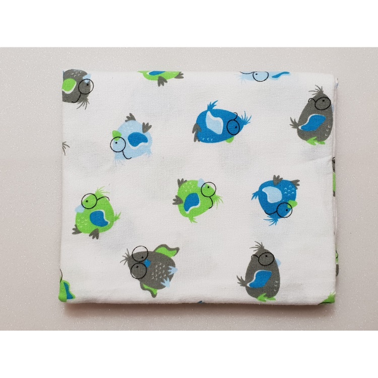 Flanel tetra pelene sa uzorkom - 70x80 cm